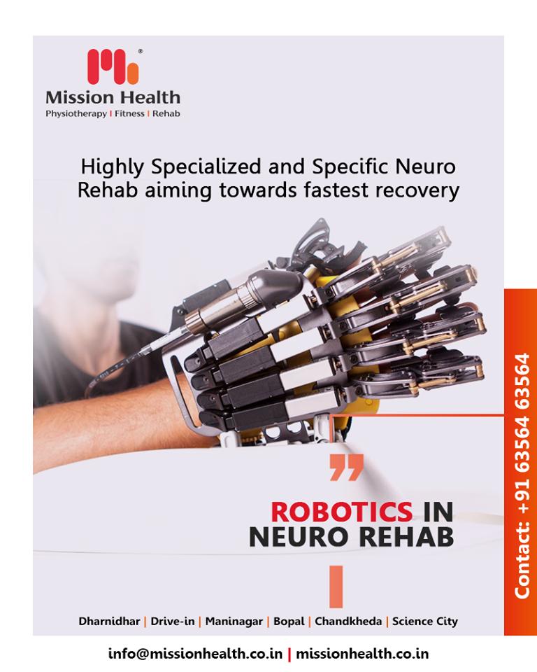 Robotics Neuro Rehab enables the patients to return to the highest level 
ReadMore:facebook.com/MissionHealthI…

#RoboticsNeuroRehab #roboticsinneurophysiotherapy #neurophysiotherapy #MissionHealth #MissionHealthIndia #fitnessRehab #AbilityClinic #MovementIsLife