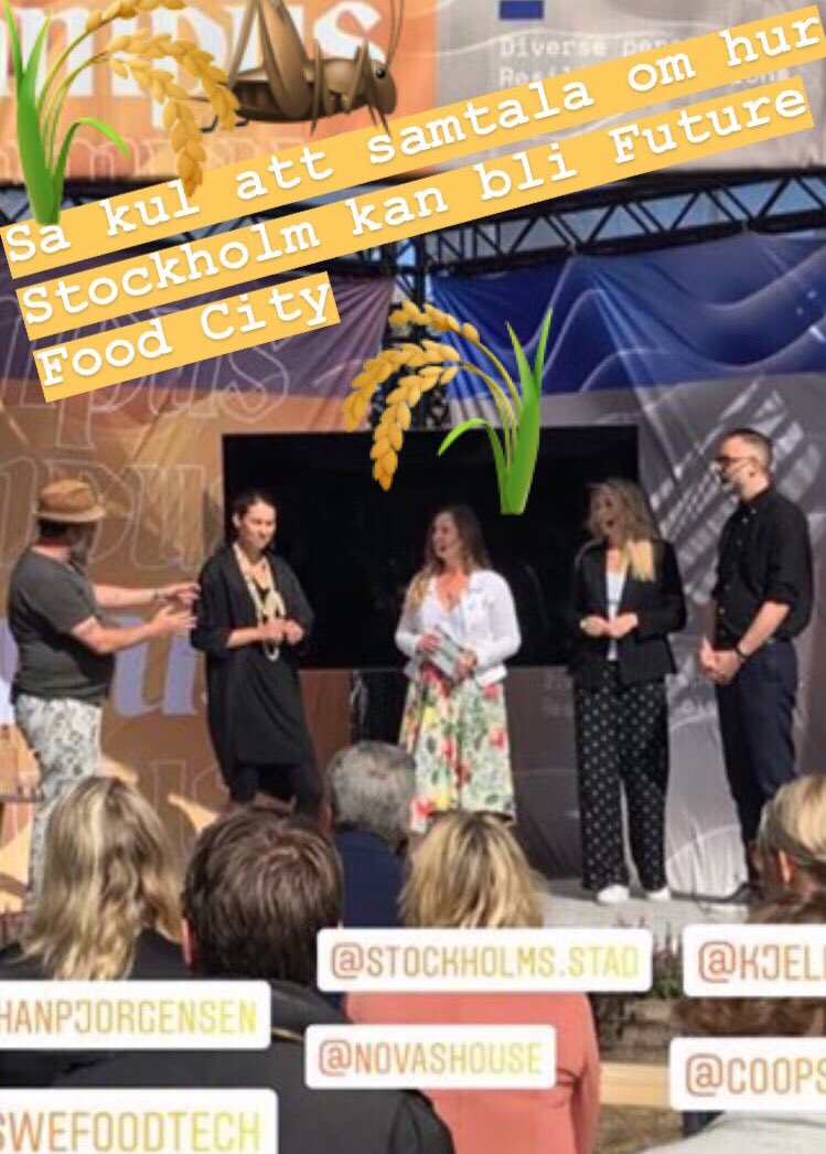 Mycket intressant att medverka i samtal om hur Stockholm kan bli Future Food City på Campus Eat med <a href="/SweFoodTech/">Sweden FoodTech</a> <a href="/Stockholmsstad/">Stockholms stad</a>  <a href="/atriumljungberg/">Atrium Ljungberg</a> <a href="/CoopSverige/">CoopSverige</a> #innovation #stadsutveckling #hållbarhet