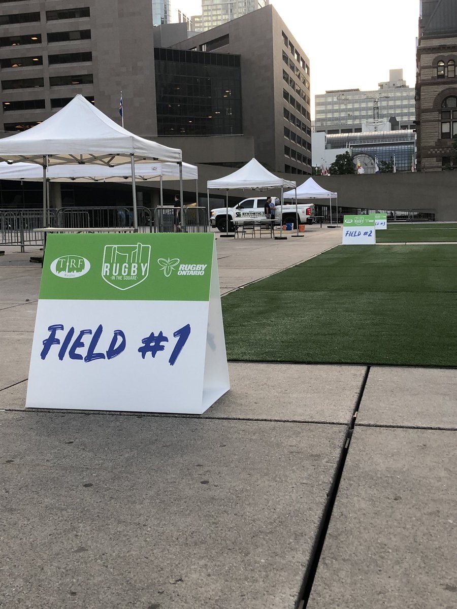 RISE AND SHINE! Rugby in the Square is only a few hours away! If you are in downtown Toronto today, come by @npstoronto and check it out!