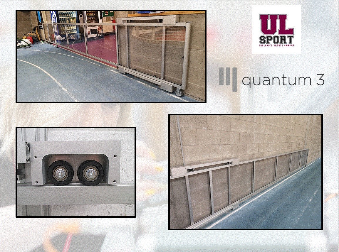 Quantum3Profile's tweet image. Grateful for the opportunity to work with the @UL Sports Arena to install this 6m rolling partition onto their running track 🏃‍♀️

Made from our Series 1 40 x 40 profile, clear poly panels and custom roller housing we are very happy with the outcome!

#Bespoke #SlidingPartition