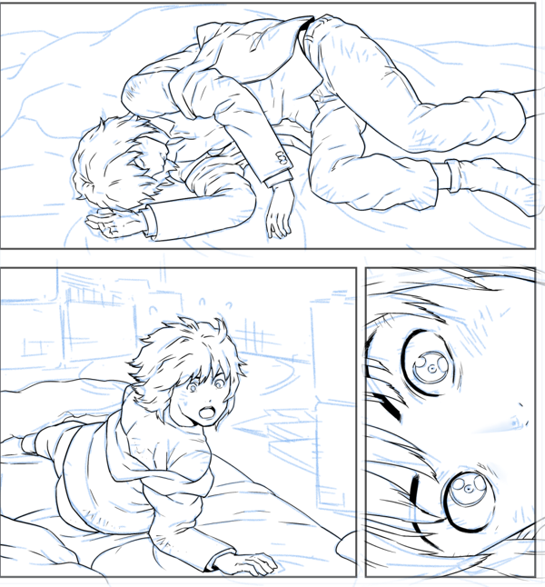 人物の塗りがだいたい終わったので、
背景制作に入りました。 