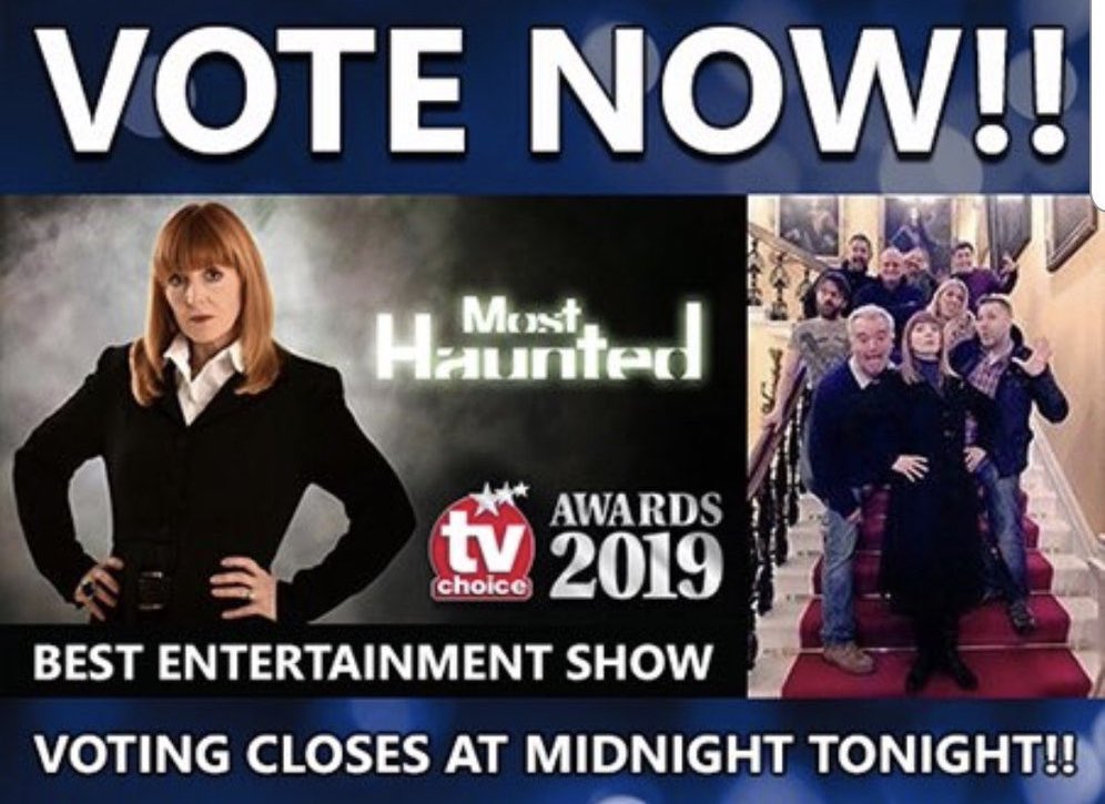 realkarlbeattie's tweet image. To all those that have voted so far, thank you so very very much, your support means the world to us. Anyone who hasn’t please vote. @OnlyMostHaunted a truly Great British story of triumph. Sending love, have a fab Friday. #FridayThoughts #FridayMotivation #Television #weekend x