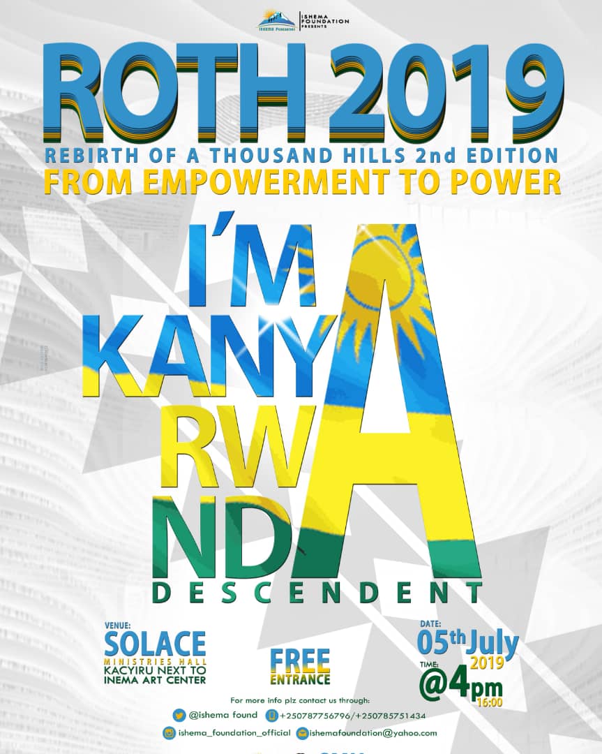gaelle_gisubizo's tweet photo. Nothing makes me feel better than seeing young people initiating something like the Rebirth of a thousand hills, @IshemaFound I have seen you from zero to something and the future is so bright just keep the patriotic part .

It's today ,please don't miss 
#ROTH2019 @RwandaYouth https://t.co/K68ol9inC6