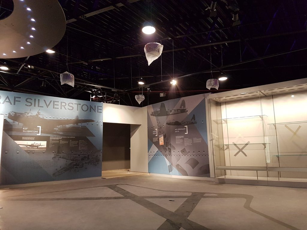 MatherandCo_ltd's tweet photo. On site @SilverstoneUK and things are progressing @SilverstoneExp. 
#silverstone #museumdesigners #exhibition https://t.co/LYbwg52AWz