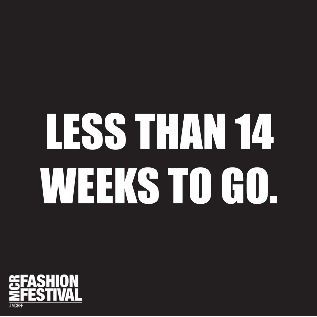 14 weeks to go 🙌🏻🖤
ow.ly/qyrN30p4jxu

#MCRFF #Manchester #manchesterfashion #manchesterevent #event #friday #countdown #entertainment #food #drink #mcr #mcrdeansgate #Manc #ManchesterHour #Manchesterinspo #ManchesterNQ #ManchesterCentral #MCREvent #Tickets #whatsonMCR
