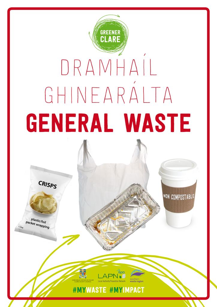 We have set up 20 Waste Segregation Stations for the #DDFIrishOpen in Lahinch. Visitors can separate waste to Recycling Food Waste and Compostables and General Waste.

For more information on how to manage your waste visit bit.ly/3251SwL

#GreenerClare 
#Lahinch