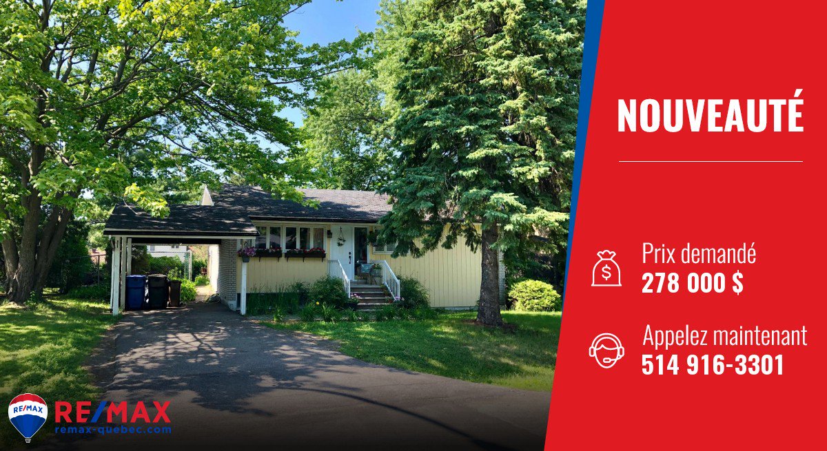 Nouvelle propriété à vendre sur le marché par RE/MAX! bit.ly/2XsPMPi