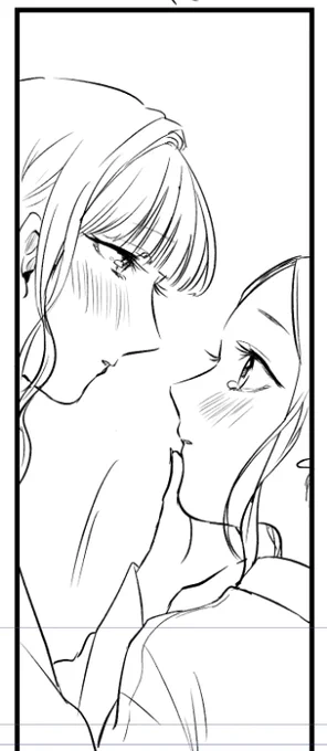 キスする直前の顔描くのが趣味です・・・(?) 