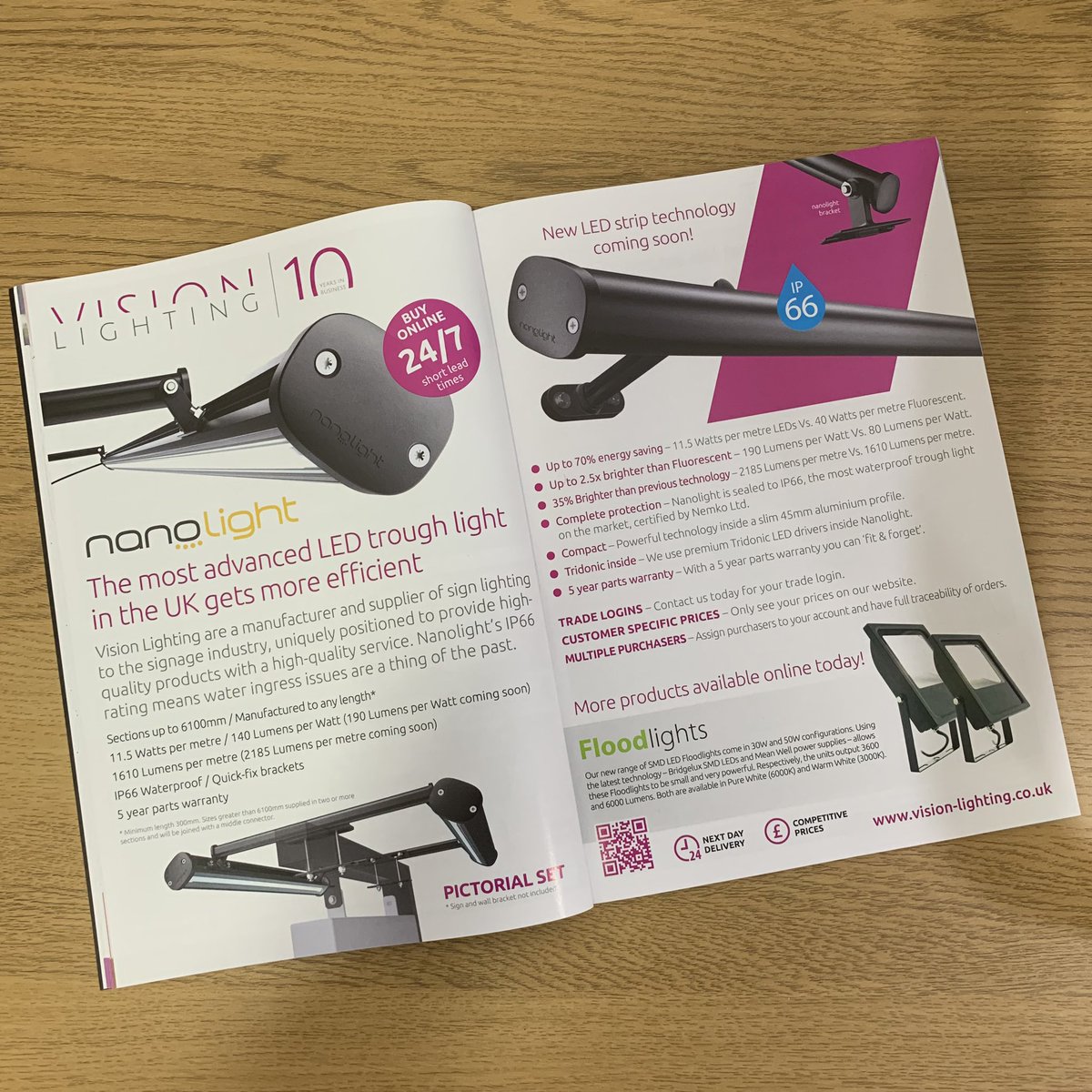 VisionLighting_'s tweet image. Read in the @SignUpdate magazine about how we are making the most advanced LED trough light in the UK even more efficient than it already is. This level of efficiency is simply not found anywhere else on the market. 

#SignLighting #IP66 #Nanolight