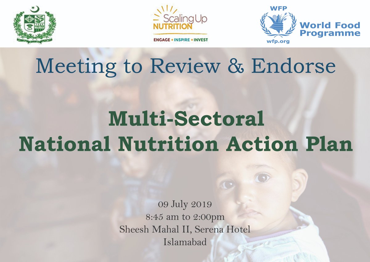 SUNMOVEMENTPAK's tweet photo. @SUNMOVEMENTPAK is going to present Multi-Sectoral National Nutrition Action Plan #NNAP on 09 July 2019 to address all forms of malnutrition covering short, med, and long trm intrvntions @SUN_Movement @KanwalShauzab @DrNausheenPTI @GerdaVerburg @l_haddad @SUNCSAPak @SUNBizNetPak https://t.co/9BDNGB7XPh