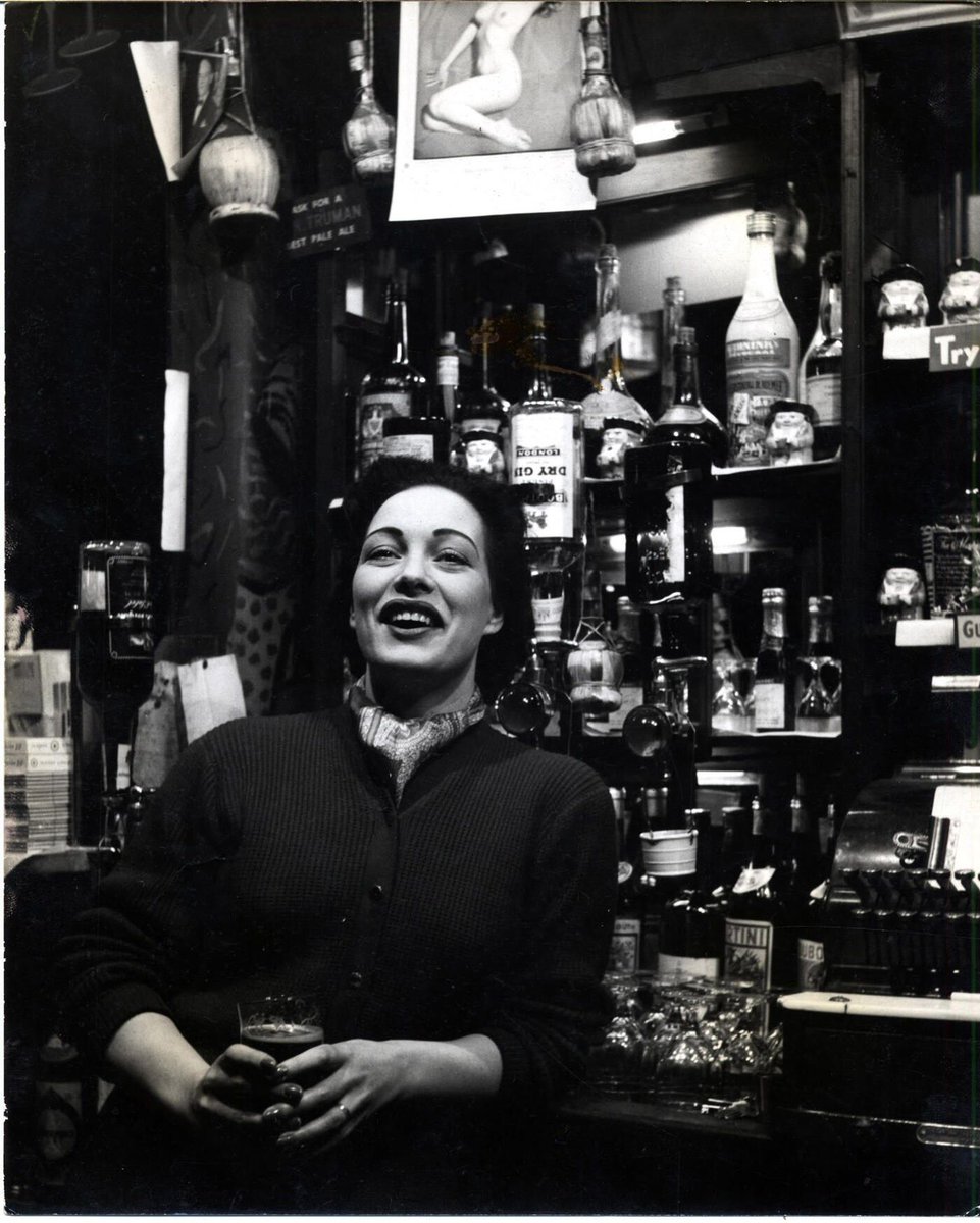 Gina Ware the proprietor of the lesbian Gateways club at 239 Kings Road on the corner of Bramerton Street, c.1960 photo John Bignell