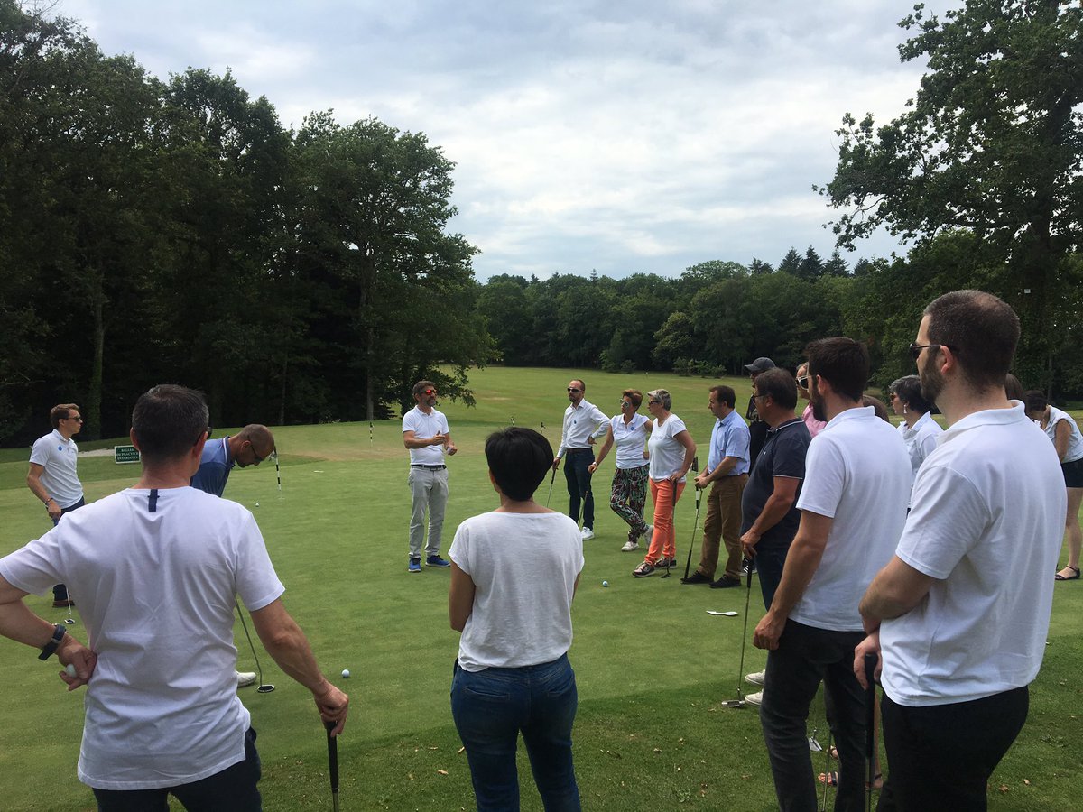 hmore44's tweet photo. Initiation au golf dans le cadre de la 7ème édition du #MarcelTrophy ☀⛳ L'occasion de rassembler comme chaque année les clients et partenaires de @Efficonnect, @pogotango_fr, @comcafeine et pour la première fois, @EnjoyYourBiz ! #golf @EWD_group #enjoyworkingdifferently https://t.co/Rjz50cmZTA