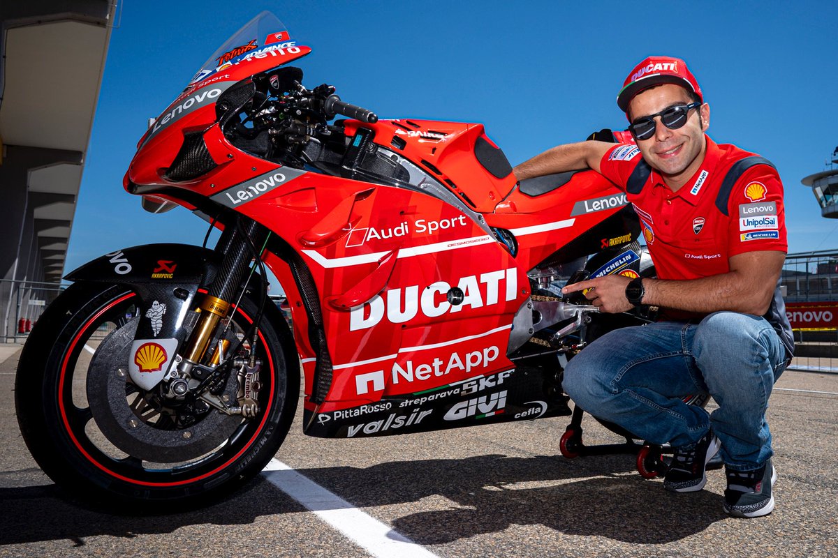 DucatiUKRacing's tweet photo. Danilo Petrucci: "We're third in the Championship, and we want to finish the season within the top three." https://t.co/r2xVUPu6Ps #DP09 #MotoGP #ForzaDucati https://t.co/hKhziMTFYV