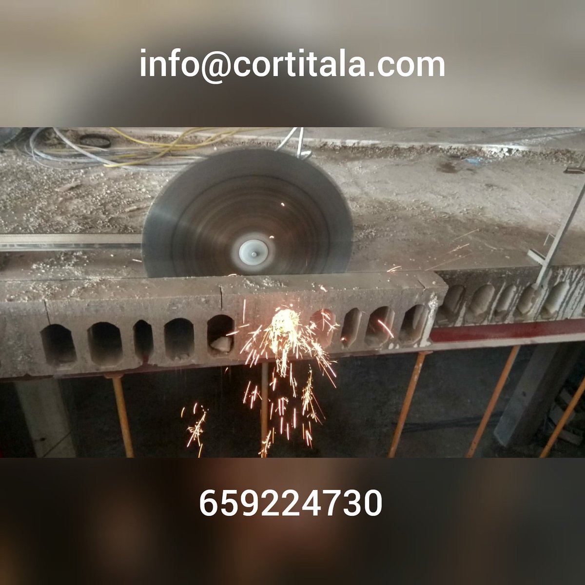 Cortitala's tweet image. #cortedehormigon con #discodiamantado