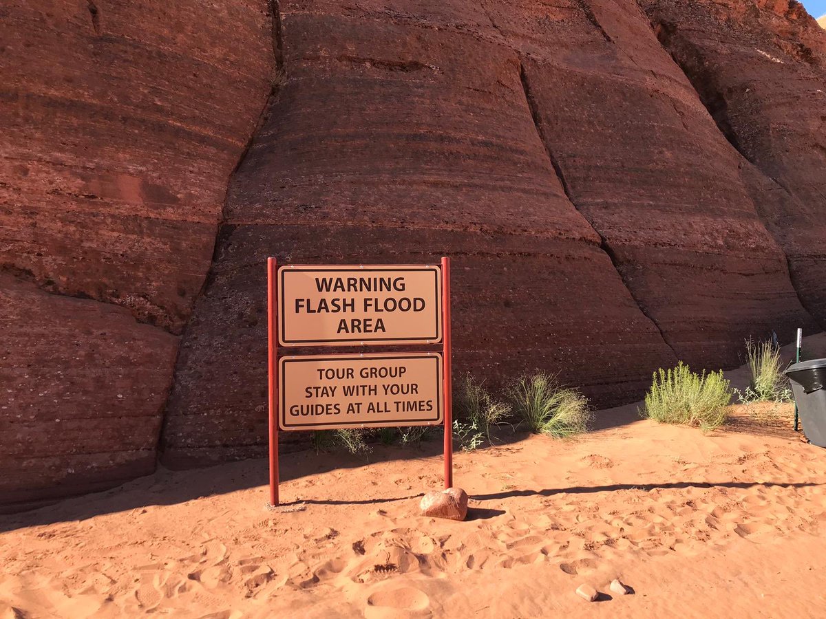 IoannaStamataki's tweet photo. When you friends from MechEng @bathenganddes go to a conference in #Arizona and while visiting the Grand Canyon they see a sign on #FlashFloods and think of you ! #FlashFloodFriday https://t.co/KMOz9JGy7S