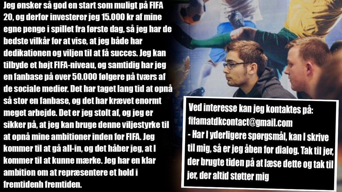 Retweets er VIRKELIG værdsat🙏
Jeg kan kontaktes på: fifamatdkcontact@gmail.com
Hør lidt her under om mine ambitioner til fifa 20!👇