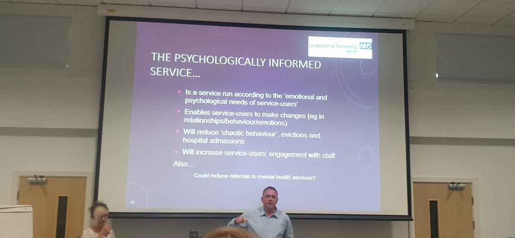 tbnurselife's tweet photo. "Homelessness is a trauma" never a true statement really interesting talk and a fascinating service in Leicester offering support to homeless people needing mental health support @TheQNI #homelesshealthnetwork #TBNleaders2019 #homelessness https://t.co/EgKZTVqUV9