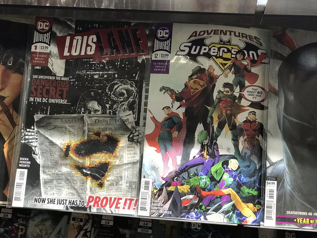 ヴァースコミックス Dcコミックスからはウォルマート限定コミックに収録されていたトムキング先生がライターご担当スーパーマン ロイスレーンの全12話マキシシリーズ開始 1や 全12話の最終話アドベンチャースオブザスーパーサンズ 12 ドゥームパトロール