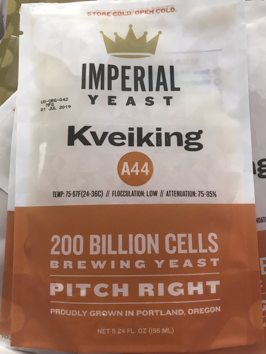 “Blend of 3 kveik strains conquers wort, leaving tropical fruit flavors in its wake.” Fermentation TEMP: 75–97F. #kveik #kveikyeast #yeast #homebrew #homebrewing #brewingsupplies #drinklocal #brew #beer #brewing #imperialorganicyeast