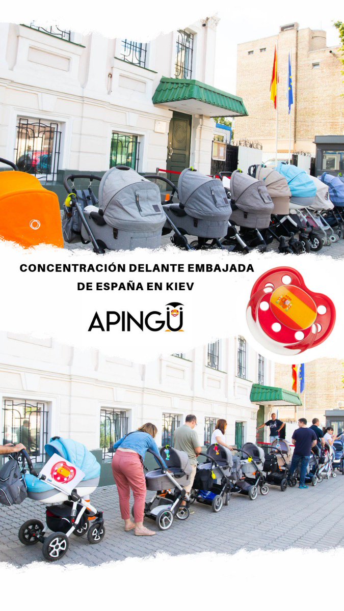 Hoy las familias se han concentrado delante de la @EmbEspKiev para exigir la inscripción de los bebés y para leer una carta abierta dirigida a <a href="/sanchezcastejon/">Pedro Sánchez</a> 

#sosucrania
#sosgeorgia
#NiUnPasoAtrásEnDiversidad
#GestaciónSubrogada