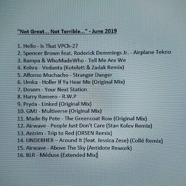 DiiiGiiiTAL's tweet photo. Not Great... Not Terrible... TRACKLIST!
#derp #dj #traktor #nativeinstruments #ni #traktorpro #traktorpro3 #tp3 #rave #festival #techno #progressive #progressivehouse #progressivehousemusic #progressivetrance #house #housemusic #dancemusic #electronicda… https://t.co/PNnTGATDlR https://t.co/jnjvYMBvG9