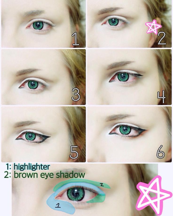 Tutorial  Anime Eye Makeup 40  YouTube