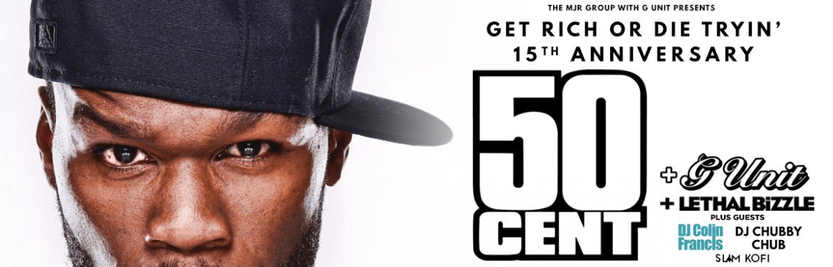 July 06:Happy 44th birthday to rapper,50 Cent (\"In Da Club\")
 