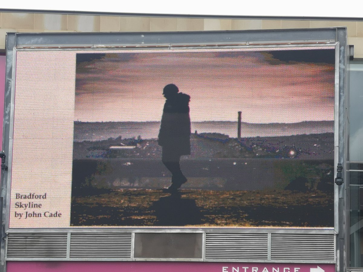 Look, I'm famous. Excuse the blurriness of the shots. The screen played havoc with my camera phone. #BigScreenBradford #photography #LocalPeople #Bradford