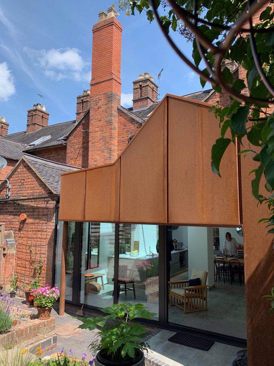 formformstudio's tweet photo. Some more images of our near complete ’Corten Extension’ project in #MarketDrayton
.
#shropshire #formformarchitects #architecture #interiordesign #smallproject
#houseextension #sidereturn #dontmoveimprove #refurbish #remodel #kitchendiner #victorianhouse #corten #rooflight https://t.co/9xM0nlg6Dd