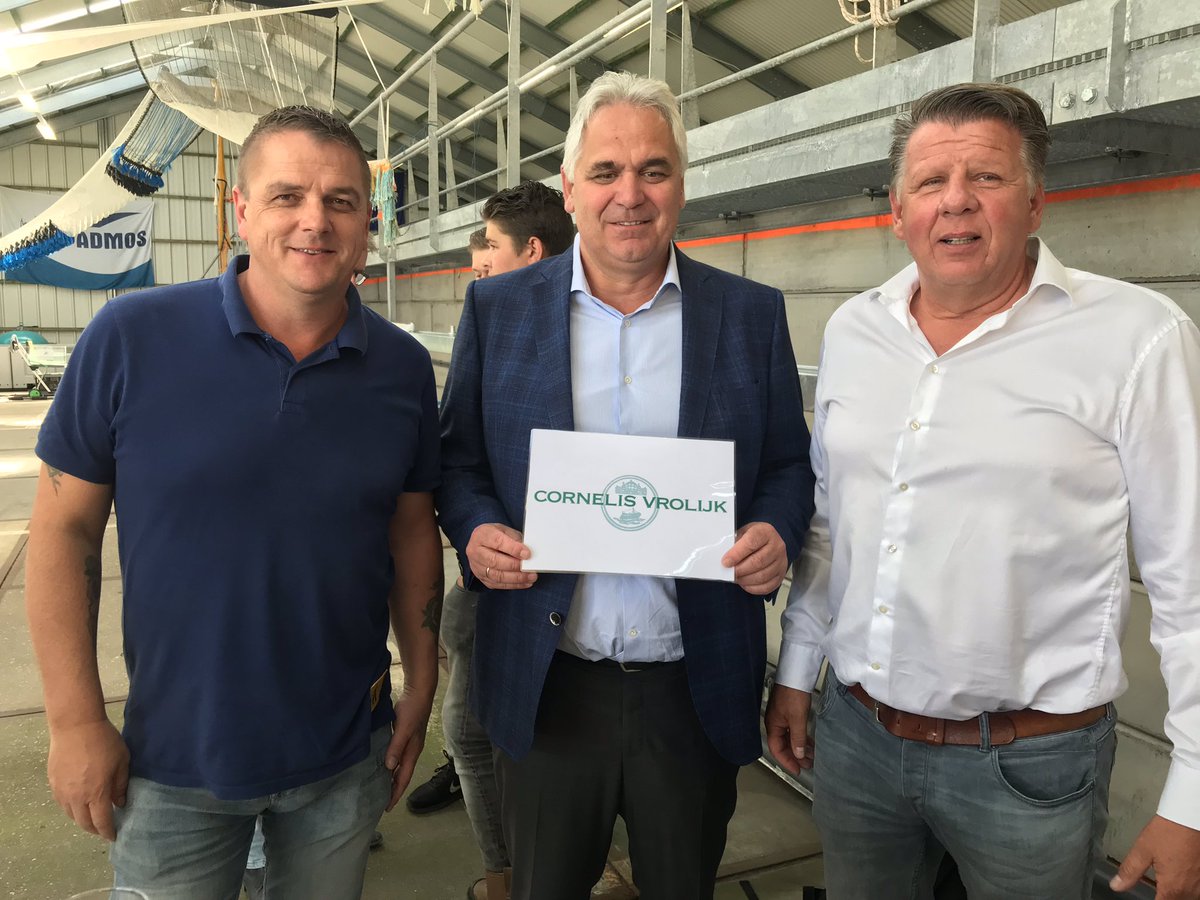Ook Cornelis Vrolijk draagt het Visserij-innovatiecentrum een warm hart toe en draagt met sponsorbijdrage bij aan technische innovaties die duurzame visserij bevorderen.