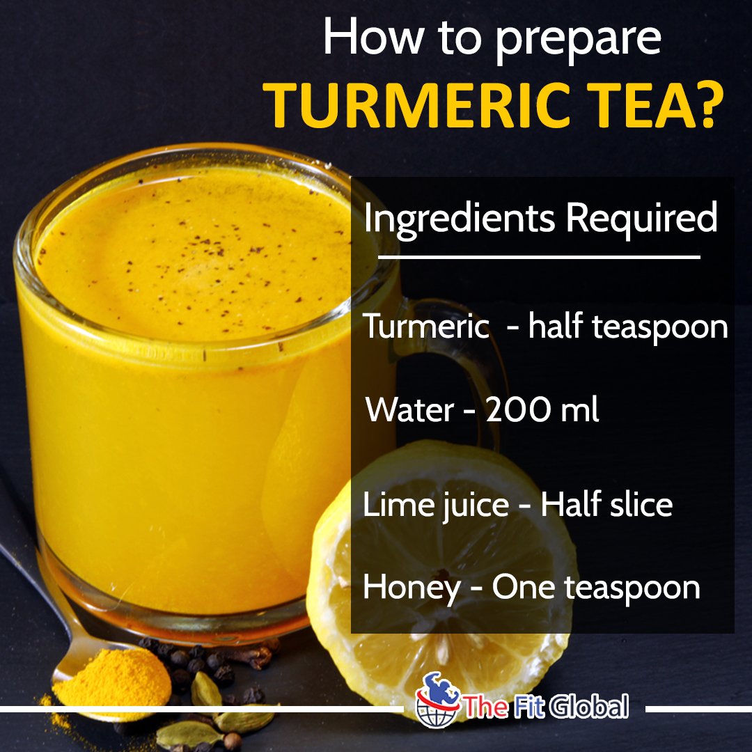 thefitglobal's tweet photo. Want to know the easiest recipe for Turmeric tea? Here's how you can prepare an easy and delicious one!
Know More: https://t.co/PTXOj1EPMJ
#turmeric #turmerictea #preparation #limejuice #honey #thefitglobal https://t.co/mc8QXUNMkt