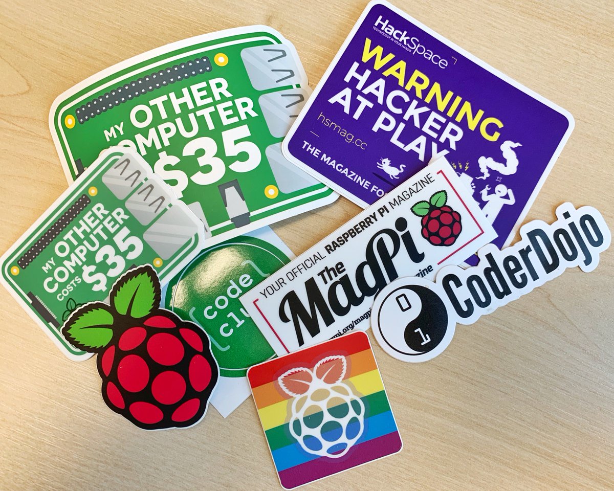 Raspberry_Pi's tweet image. Want to win some Raspberry Pi stickers? Click this link to find out how: raspberrypi.org/blog/win-some-… #GimmeRaspberryPiStickers
