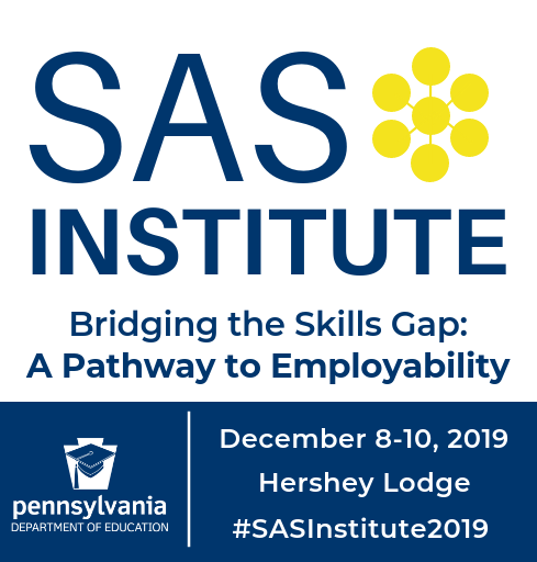 📅 Mark your calendar ➡️ #SASInstitute2019 will be held December 8-10 at the #HersheyLodge.

Information on keynote speakers + sessions + registration is coming soon!