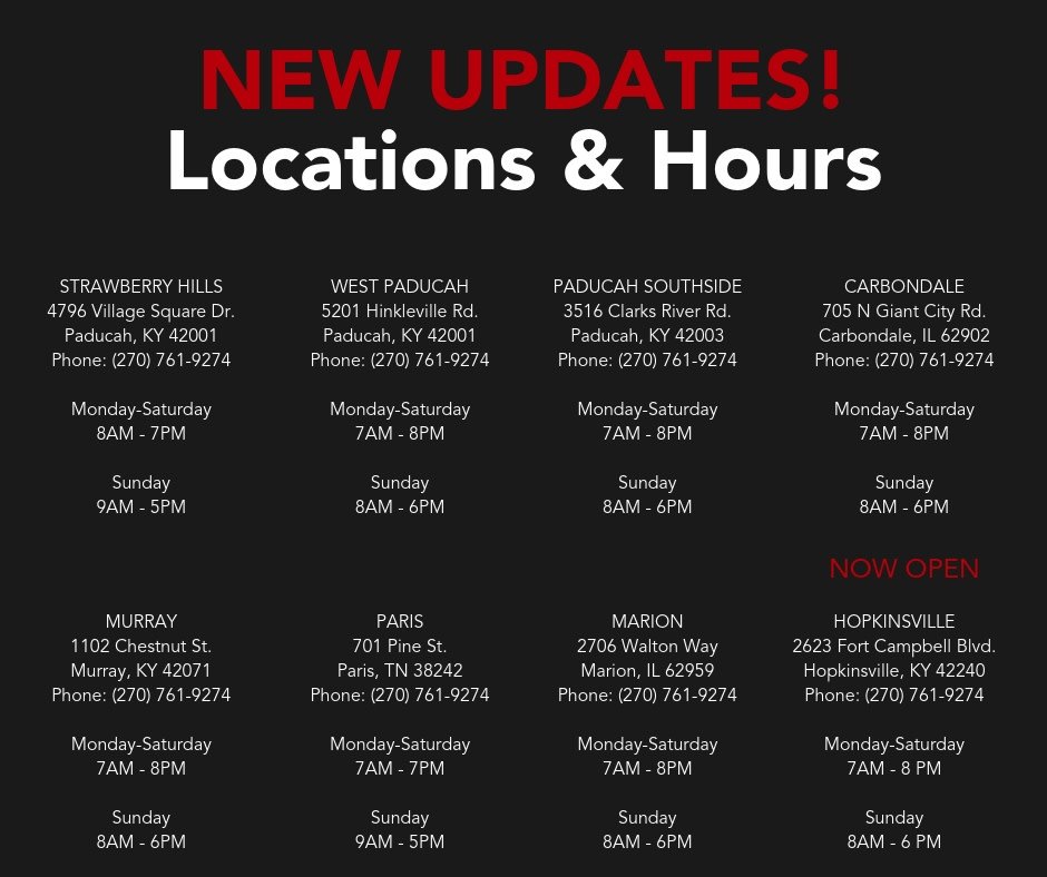 finishlinewash's tweet photo. Did you know we have EIGHT locations now? Find the one nearest you. #CleanFastFun #CarWash https://t.co/QnIjpFpHtD