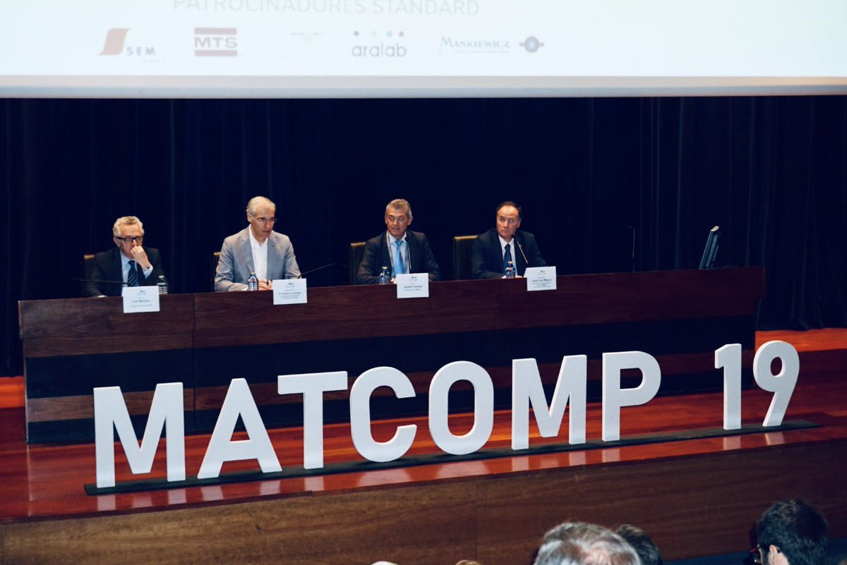 matcomp19's tweet image. Clausuramos #MATCOMP19 tras haber hablado durante 3 días de la importancia de los #materialescompuestos en relación a la impresión 3D, los #cochesautónomos y los #biocomposites. ¡Muchas gracias a las más de 350 personas que nos habéis acompañado en esta edición 💙!