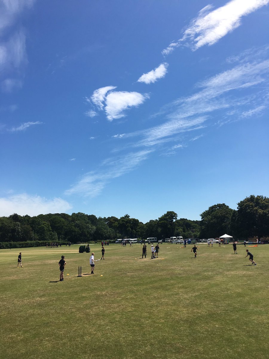 DevonCricket's tweet photo. Fantastic day for the annual Special Schools Festival @bovey_cc, thanks to @DSCT111 for their support in providing lots of giveaways for the schools! #kwikcricket #cricketforall https://t.co/hxf4RNIcpi