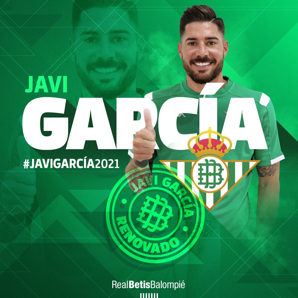 RealBetis's tweet image. 📣 OFICIAL | El #RealBetis y Javi García amplían su vinculación hasta 2021 📝🤝

¡Dos años más a tu lado, @javigarcia06! 🤗🆒

➡ realbetisbalompie.es/noticias/prime…

#JaviGarcía2021