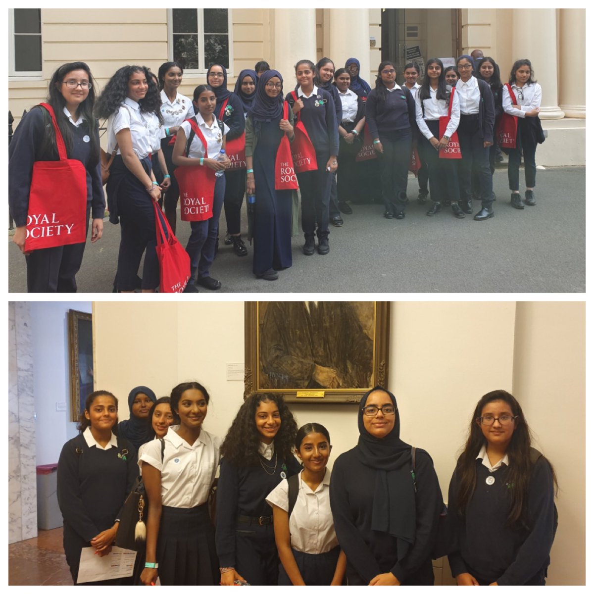 PlashetSchool's tweet photo. @royalsociety Thank you for hosting some of our Year 10 students today at the #SummerScience exhibition. They had a very informative and enjoyable time. # NewhamFuture #PlashetPower https://t.co/l8BNGHWCHy