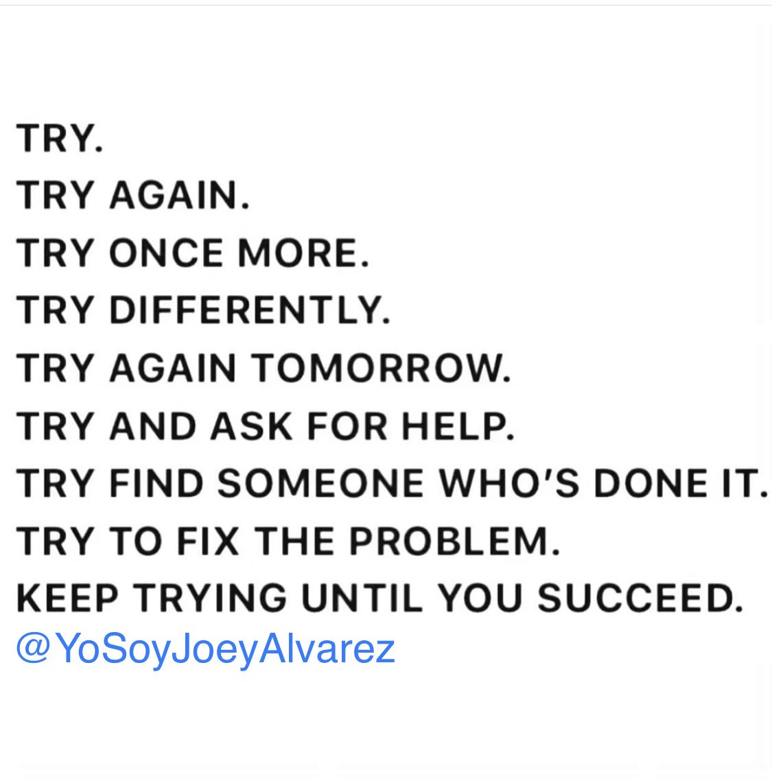 24hrs_joey's tweet image. #TrailAndError.. keep trying, don’t stop, you didn’t fail.. you just found another way that didn’t work.. which makes you 1 more #TRY closer to #Succeeding.
.
#Mindset #GiveItTime #MorningMotivation #Motivation #Inspiring #Inspirational #Motivational #Determination #Persistence