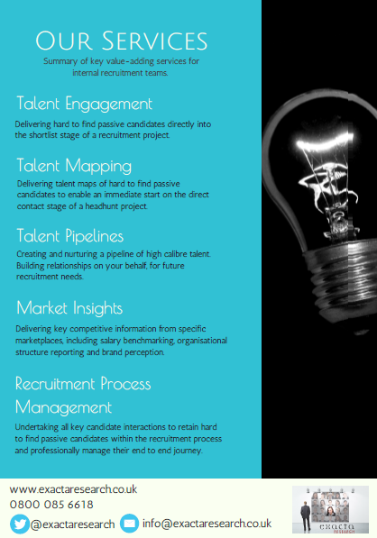 exactaresearch's tweet photo. Our services at a glance #research #talent #recruitment https://t.co/jNS7CsWDD2