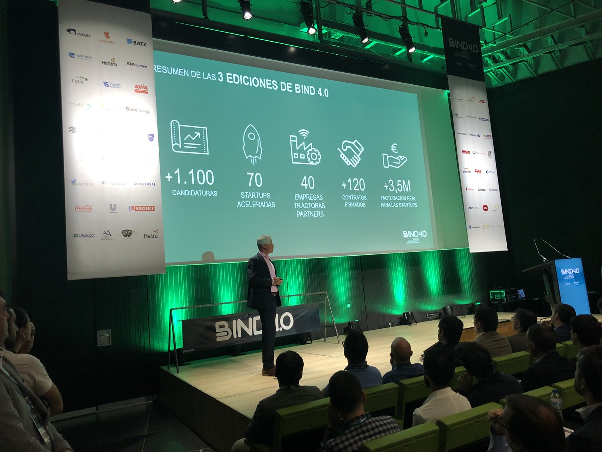 BIND_Platform's tweet image. Bind 4.0 results: 70 accelerated #startups, 120 industry projects and more than 3.5 million euros with our partner companies. 📈@aurzelai at #DemoDayBind40