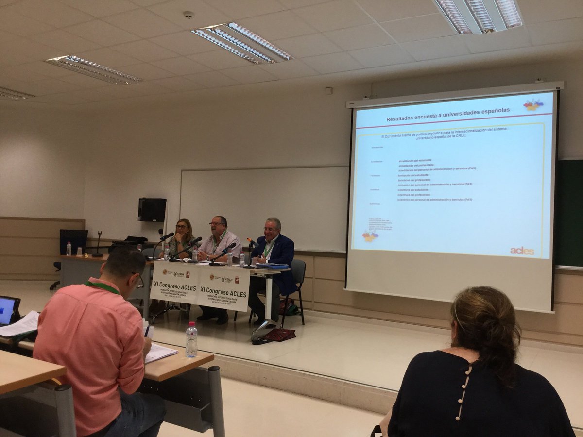 sciusal's tweet photo. Presentación de resultados de encuesta a universidades españolas sobre internacionalización #aclesjaen https://t.co/9UPoCci1LB