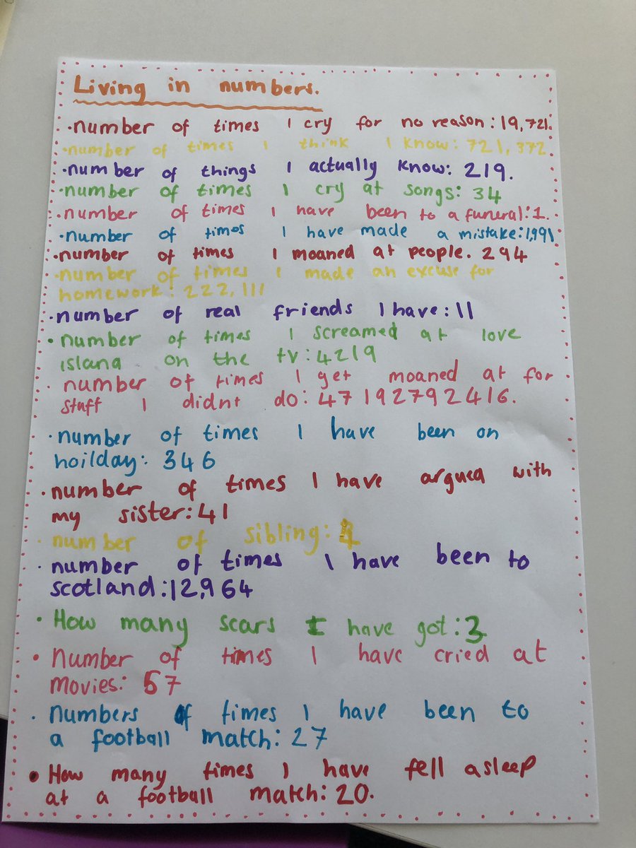SJBNumeracy's tweet photo. Look what’s been happening in #English for #LiverpoolMathsPartyDay @SJBLiverpool!!!! We have been discussing the poem “Living in Numbers” by #ClaireLee and then creating our own! #numeracy #livmaths #liverpoolcounts #livmaths #liverpool #mathsparty https://t.co/Az0PohzkTm