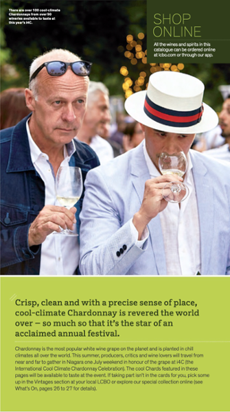 coolchardonnay's tweet photo. Super Cool: An eight-page spread in the July 6th @LCBO Vintages magazine includes 11 cool Chardonnays of #i4C19. The internationals: @hahnwines @VinaEcheverria @EskValleyWines @RochedeBellene #Moillard @CantinaBolzano https://t.co/Fx9n6LIZSM https://t.co/YKbye2xZ3j