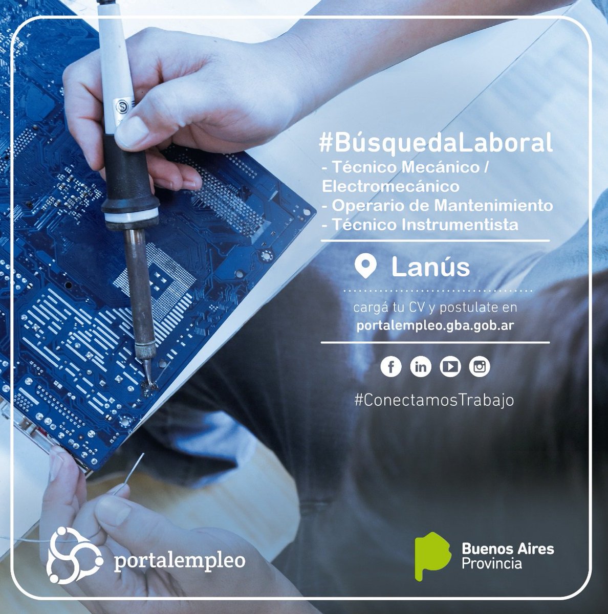 🔎Fábrica de instrumentos de medición en 📍#Lanús selecciona técnicos. Postulate en los links👇
✅Técnico Mecánico/Electromecánico👉 bit.ly/2XPxtmS
✅Operario de Mantenimiento👉 bit.ly/2JfZYCa
✅Técnico Instrumentista👉 bit.ly/2RYRGkx
#ConectamosTrabajo