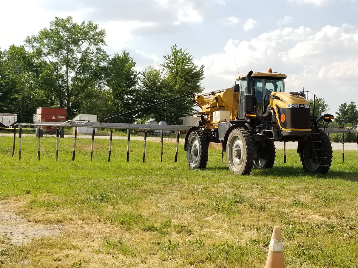 Have some #corn that needs a top-up? Our 60' AirFlow RoGator is now equipped with drop pipes to top-dress your corn with dry fertilizer - great time to add cover crops as well! Servicing <a href="/GrantonBranch/">Granton</a>, <a href="/HensallBranch/">Thompsons Hensall</a> and <a href="/PortAlbertBrnch/">Thompsons PortAlbert</a>, as well as Mitchell of course! #ontag