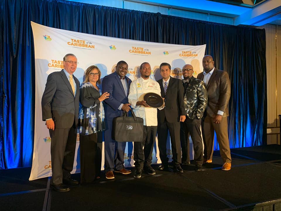 Mount Cinnamon's star bartender, Antonio Bayne walks away with the Spirit of the Competition Award at the 2019 CHTA Taste of the Caribbean Competition in Miami. He was masterful in his performance and displayed that world famous Grenadian hospitality. #CHTATASTE2019 #PureGrenada