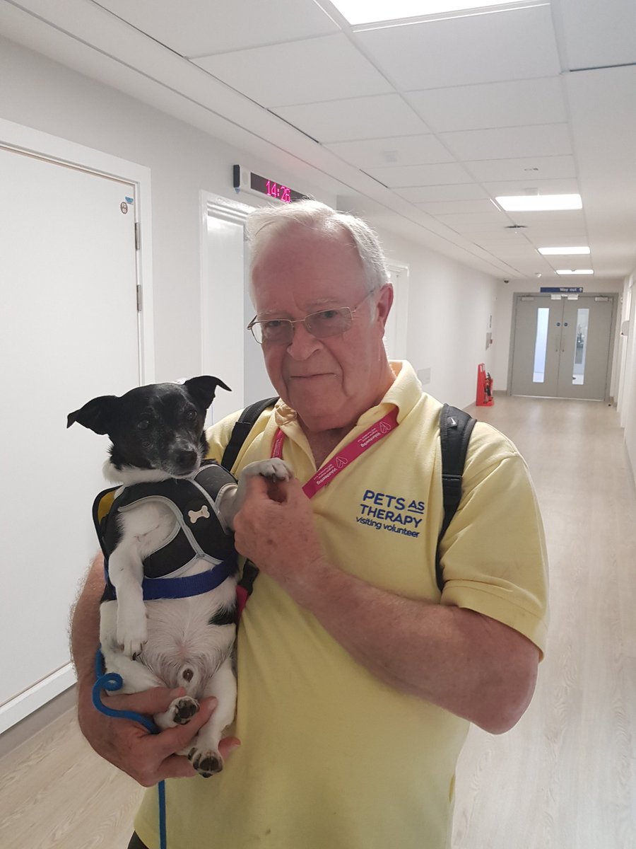 Robert Markless (@robertmarkless) on Twitter photo Welcome to Roger and his <a href="/PetsAsTherapyUK/">Pets As Therapy</a> dog Alfie. The fifth member of the @KingstonHospNHS PATpack. @VolunteerKHFT Welcome to Roger and his <a href="/PetsAsTherapyUK/">Pets As Therapy</a> dog Alfie. The fifth member of the @KingstonHospNHS PATpack. @VolunteerKHFT