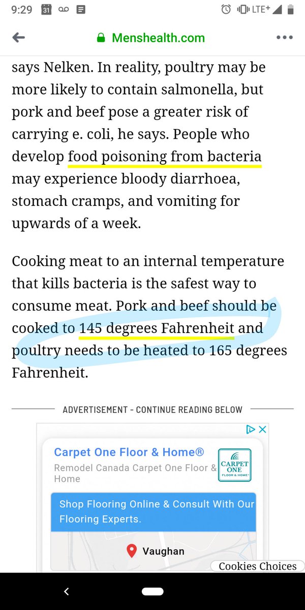 mtmdiamond's tweet photo. I'd rather die than have to eat beef cooked to 145.
I take steaks no higher than 130, and depending of cut like as low as 120, with 124 bring the sweet spot for many. https://t.co/SoQFdUvCpd