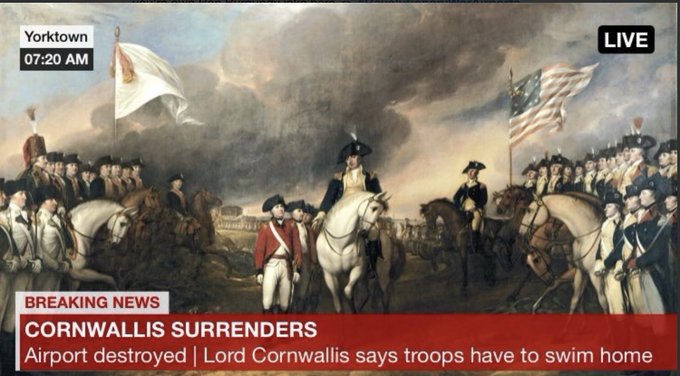 Did Trump Say Revolutionary War Troops Took Over Airports? | Snopes.com